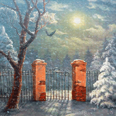 Winter snow background - Ilmainen animoitu GIF