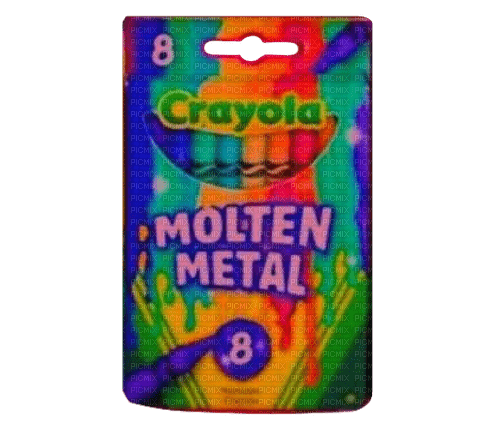 Molten metal crayons - PNG gratuit