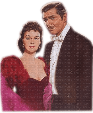 Vivien Leigh,Clark Gable - ücretsiz png