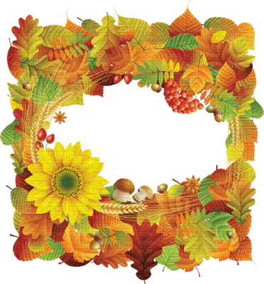 cadre frame autumn automne - 免费PNG