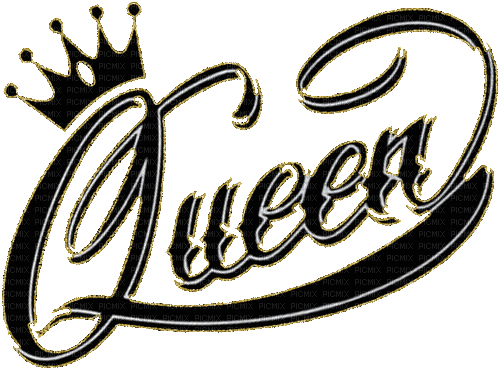 Glitter Queen or/noir - Бесплатный анимированный гифка