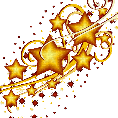 gold stars deco etoiles or - Ücretsiz animasyonlu GIF