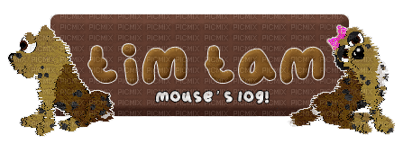 Dogz Tim Tam Mouse's Log - Free animated GIF