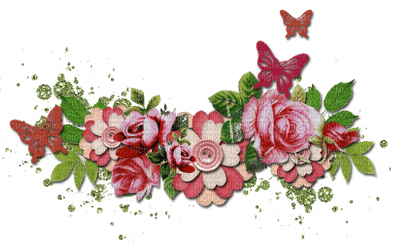 Kaz_Creations Deco Flowers Flower Colours Butterflies - gratis png