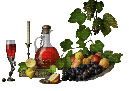 Herbst, Obst, Wein - Бесплатный анимированный гифка