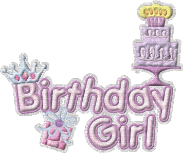 Birthday girl - Ingyenes animált GIF