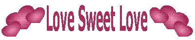 Kaz_Creations Logo Text Love Sweet Love - GIF animé gratuit