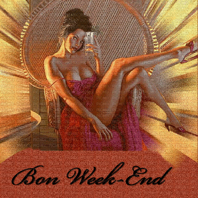 bon week end ** - Безплатен анимиран GIF