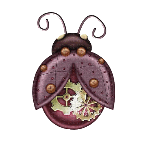 steampunk ladybird  coccinelle - Ilmainen animoitu GIF