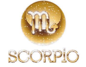 Y.A.M._Zodiac Scorpio text - Gratis animeret GIF
