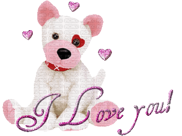 Chiot I love you - Free animated GIF