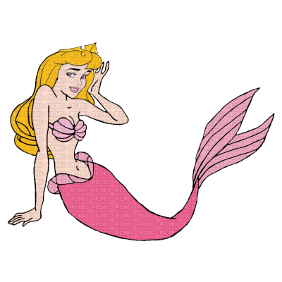 Aurora Mermaid - Free PNG