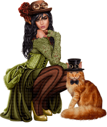 steampunk woman by nataliplus - darmowe png