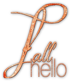 soave text autumn fall hello ​orange - PNG gratuit