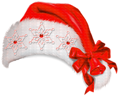 Christmas.Hat.White.Red - nemokama png