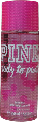 Pink ready to party body mist - Free PNG