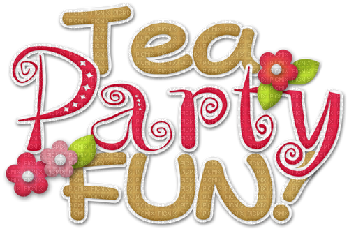 Texte Tea Party Fun:) - PNG gratuit