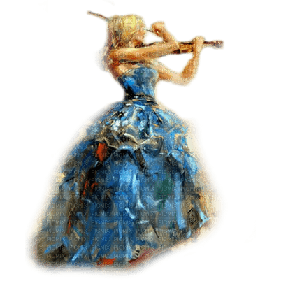 dama o violin  dubravka4 - zdarma png