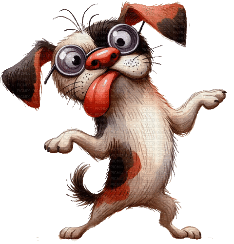 ♡§m3§♡ animated gif funny animal red dog - Free animated GIF