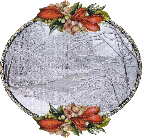 christmas winter scene - Безплатен анимиран GIF