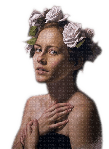 Rena Pastell Porträt Woman Frau - фрее пнг