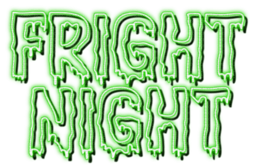 Fright Night.Text.Green - KittyKatLuv65 - nemokama png