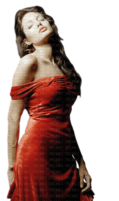 femme rouge woman red - 免费PNG