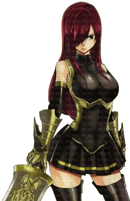 Erza Scarlet laurachan fairy tail - Free PNG