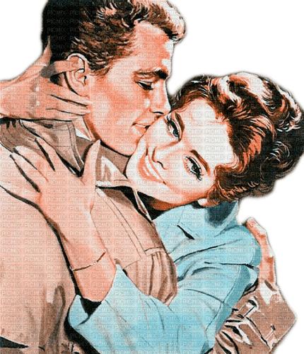 vintage couple milla1959 - 免费PNG