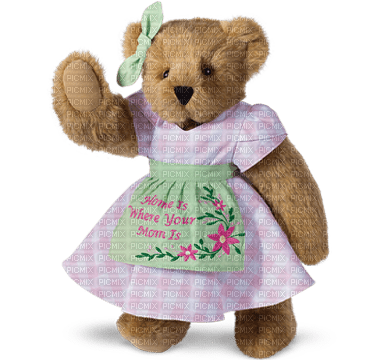 Home is where your Mom is Teddy Bear - Free PNG