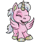 glitter pony - GIF animado gratis