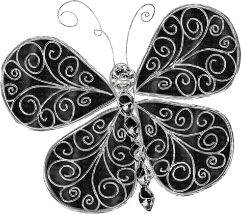 kikkapink deco scrap gothic butterfly - безплатен png