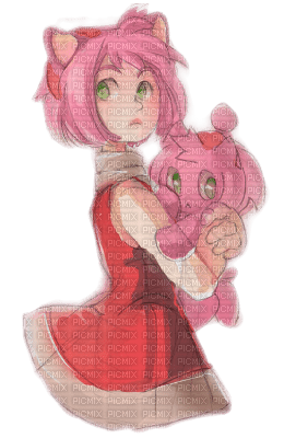 Amy Rose Anime - Free PNG