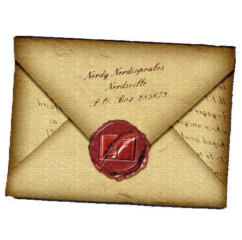 винтажный конверт - Nemokamas animacinis gif