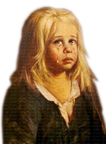 Rena traurig Girl mädchen Kind child vintage - 無料png