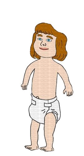 Ginger-haired baby - zdarma png