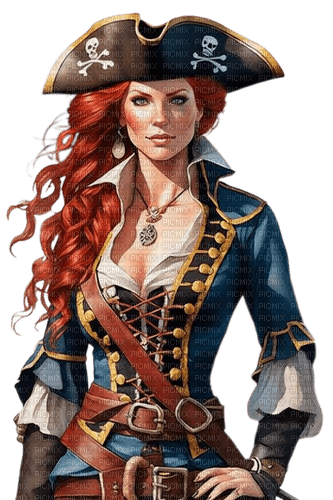 girl, frau, woman, femme, piraten, pirat - Free PNG