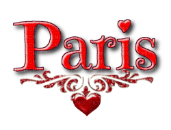 Paris.Text.Red.Victoriabea - PNG gratuit