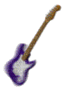 purple guitar spinning - GIF animé gratuit