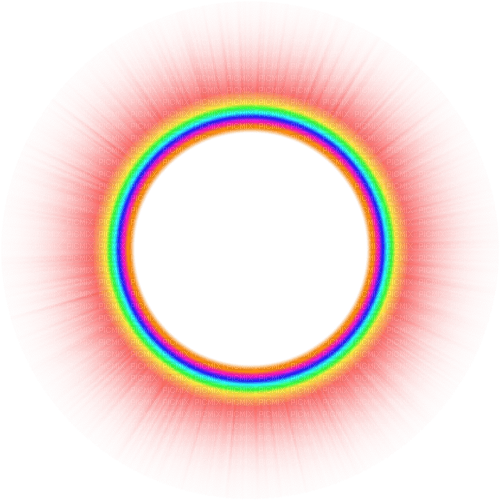 Rainbow circle frame - png ฟรี