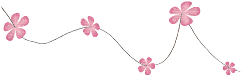 kikkapink deco scrap border flower - PNG gratuit