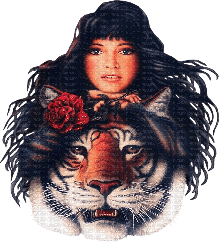 loly33 femme tigre - δωρεάν png