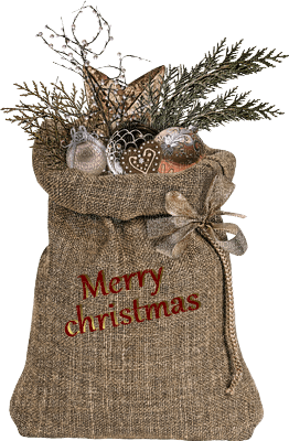sack-merry Christmas-beige-deco minou52 - zdarma png