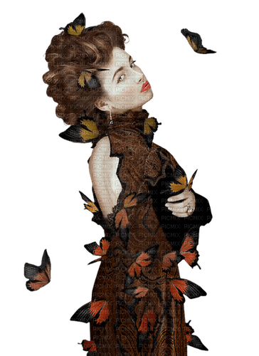 kikkapink woman butterfly - 免费PNG