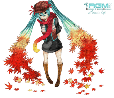 Miku automne - 免费PNG