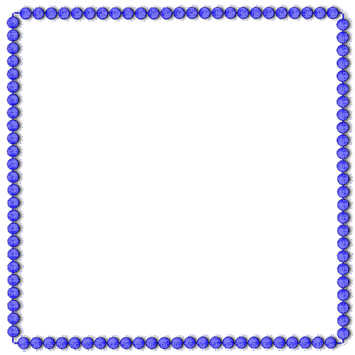 Blue Pearls Frame - zadarmo png