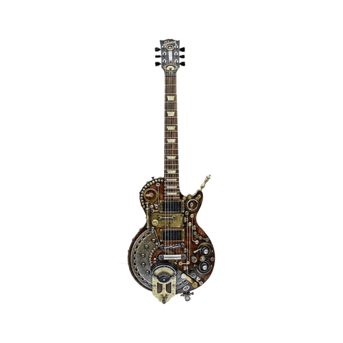 kikkapink deco scrap steampunk guitar - png gratis