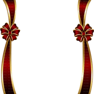 minou red frame with bow - δωρεάν png