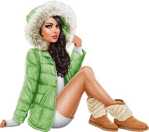 winter woman by nataliplus - png gratis