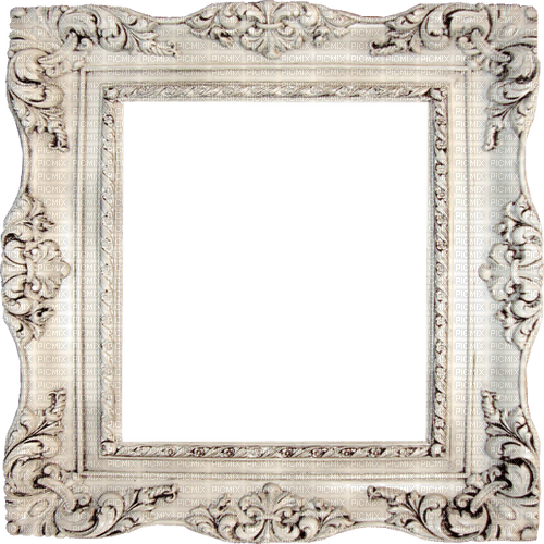 classic white painting frame - 免费PNG